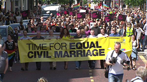 Thousands march for marriage in Northern Ireland