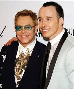 Sir Elton John and his civil partner David Furnish