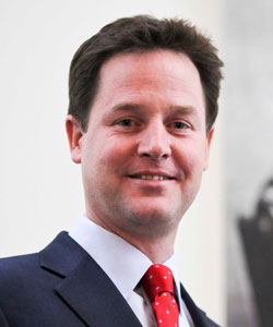 Nick Clegg is the deputy prime minister