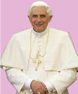 Pope Benedict XVI is a long time opponent of equal marriage and gay rights