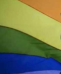 The rainbow flag is a symbol of the gay rights movement