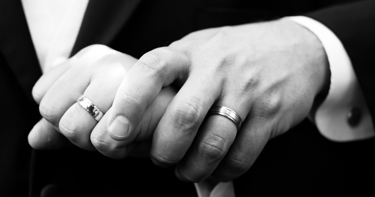 gay wedding rings marriage hands