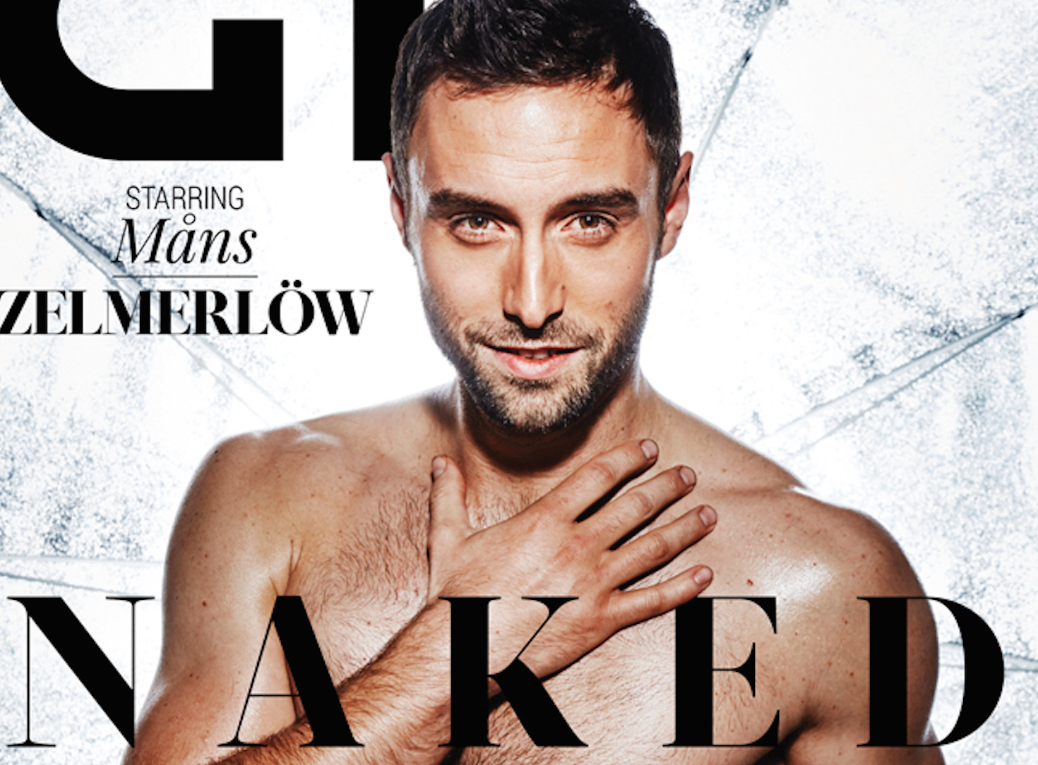 Eurovision winner Måns Zelmerlöw poses naked for gay mag 