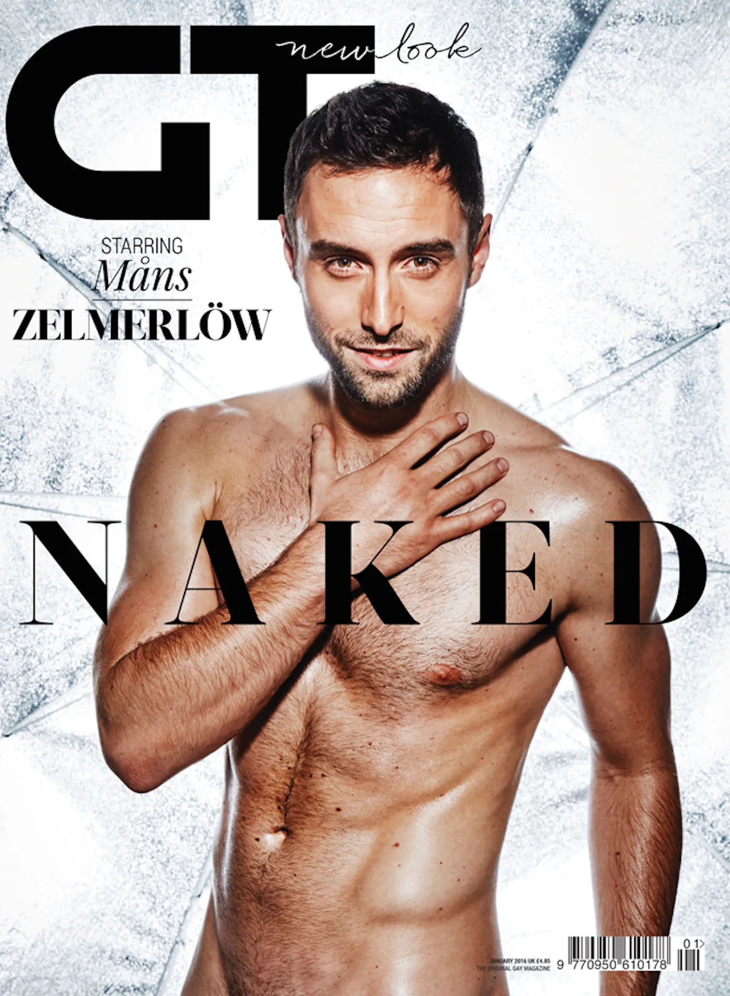 Eurovision winner Måns Zelmerlöw poses naked for gay mag 