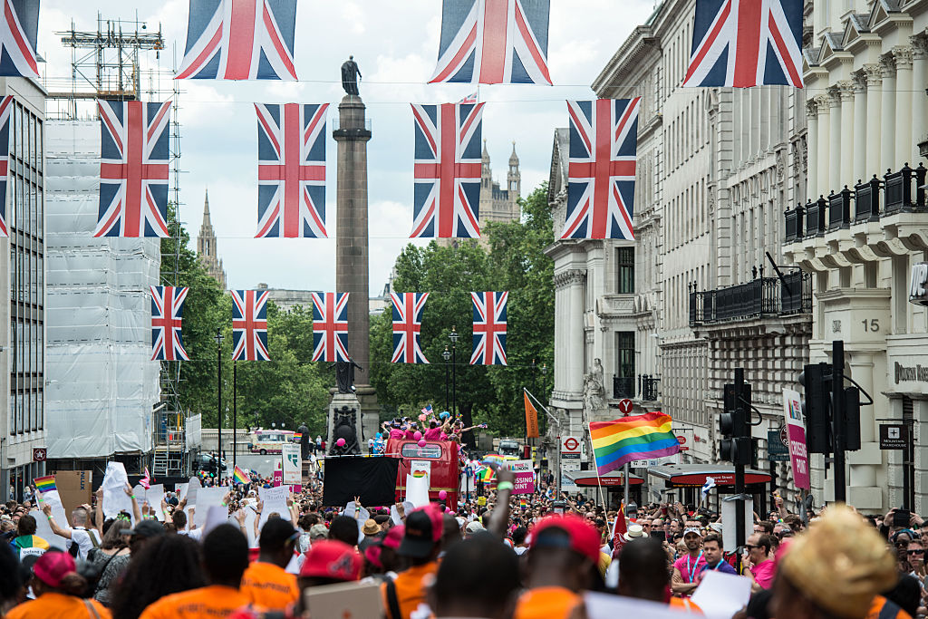 Sadiq Khan at Pride in London in 2016