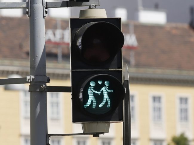 Austria LGBT traffic lights