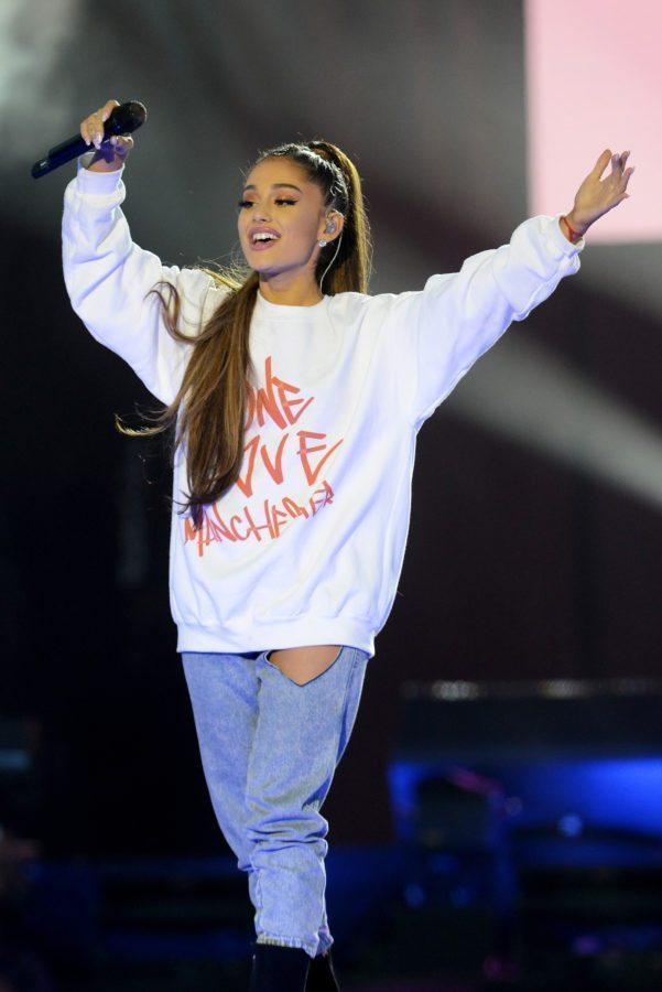 Ariana Grande performs in Manchester