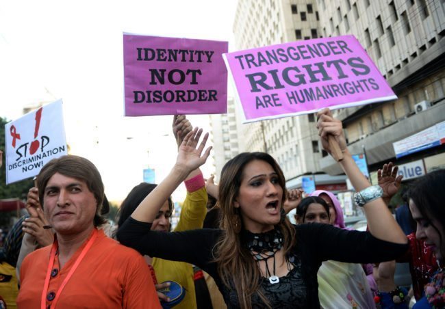 Pakistani transgender protestors (ASIF HASSAN/AFP/Getty Images)