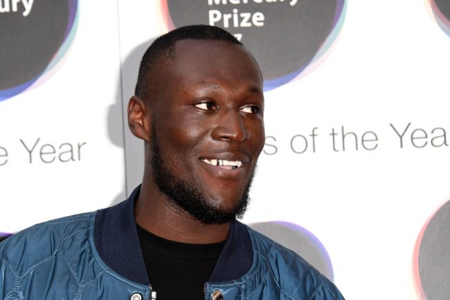 LONDON, ENGLAND - SEPTEMBER 14: Stormzy arrives at the Hyundai Mercury Prize 2017 at Eventim Apollo on September 14, 2017 in London, England. (Photo by Stuart C. Wilson/Stuart C. Wilson/Getty Images)