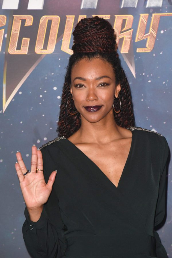 LONDON, ENGLAND - NOVEMBER 05:  Actress Sonequa Martin-Green attends the 'Star Trek: Discovery' photocall at Millbank Tower on November 5, 2017 in London, England.  (Photo by Stuart C. Wilson/Getty Images)