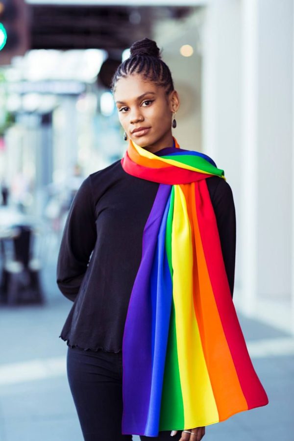 Moga rainbow scarf