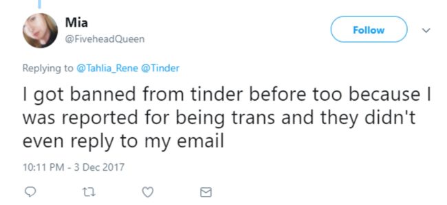 being trans on tinder