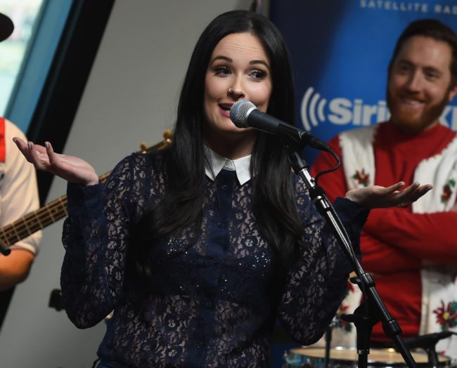 NASHVILLE, TN - NOVEMBER 16:  Kacey Musgraves perform songs from her Christmas album "A Very Kacey Christmas" At The SiriusXM Studios In Nashville; Performance To Air On The Highway Channel on November 16, 2016 in Nashville, Tennessee.  (Photo by Rick Diamond/Getty Images for SiriusXM)