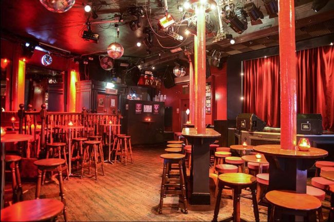 Empty gay bar in London