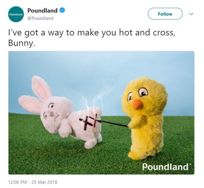easter bunny teddy poundland