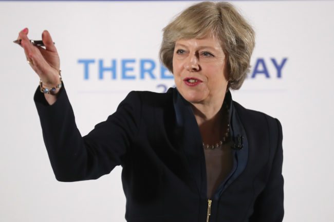 Theresa May launches her Conservative party leadership campaign in Birmingham (Christopher Furlong/Getty Images)
