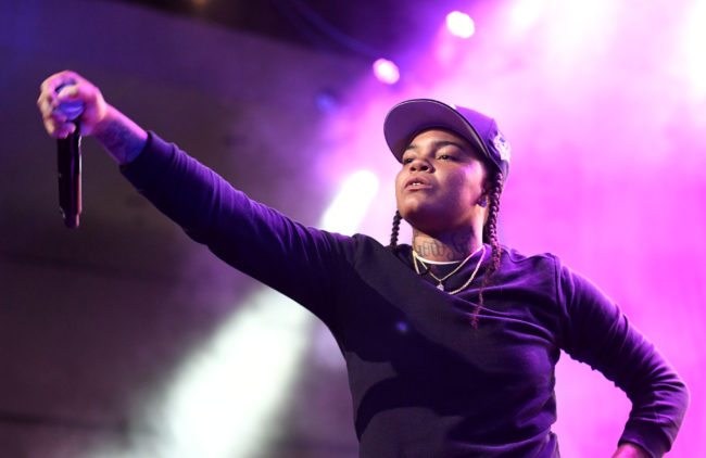 LOS ANGELES, CA - JUNE 24: Young M.A performs onstage at the Main Stage Performances during the 2017 BET Experience at Los Angeles Convention Center on June 24, 2017 in Los Angeles, California. (Photo by Paras Griffin/Getty Images for BET)