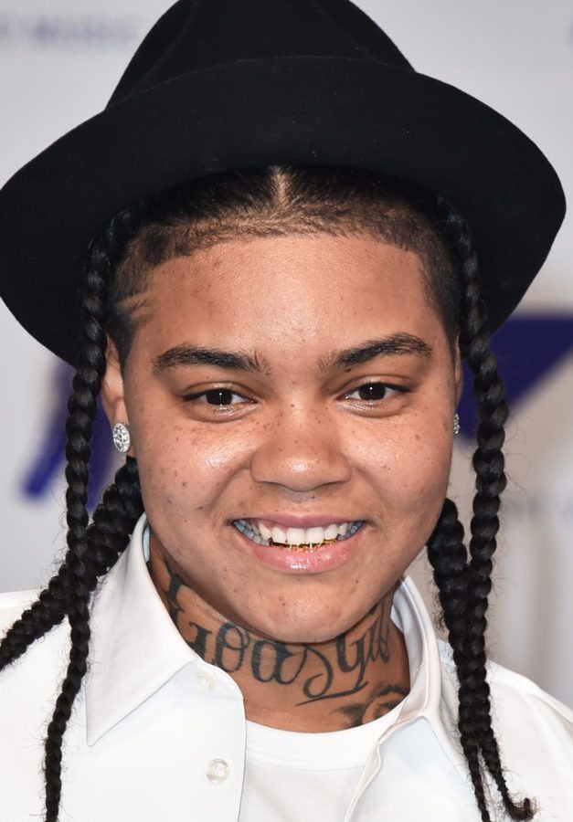INGLEWOOD, CA - AUGUST 27: Young M.A attends the 2017 MTV Video Music Awards at The Forum on August 27, 2017 in Inglewood, California. (Photo by Alberto E. Rodriguez/Getty Images)