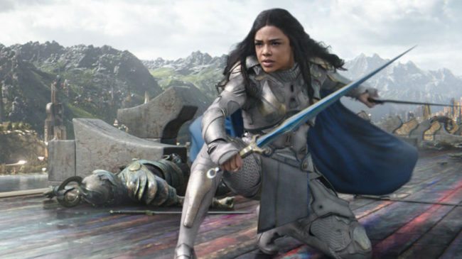 Tessa Thompson as Valkyrie in Thor: Ragnorok