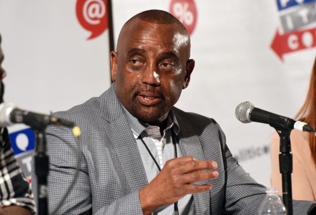 PASADENA, CA - JULY 29: Jesse Lee Peterson at the 'Fatherhood, Community, and Our Cities' panel during Politicon at Pasadena Convention Center on July 29, 2017 in Pasadena, California. (Photo by Joshua Blanchard/Getty Images for Politicon)