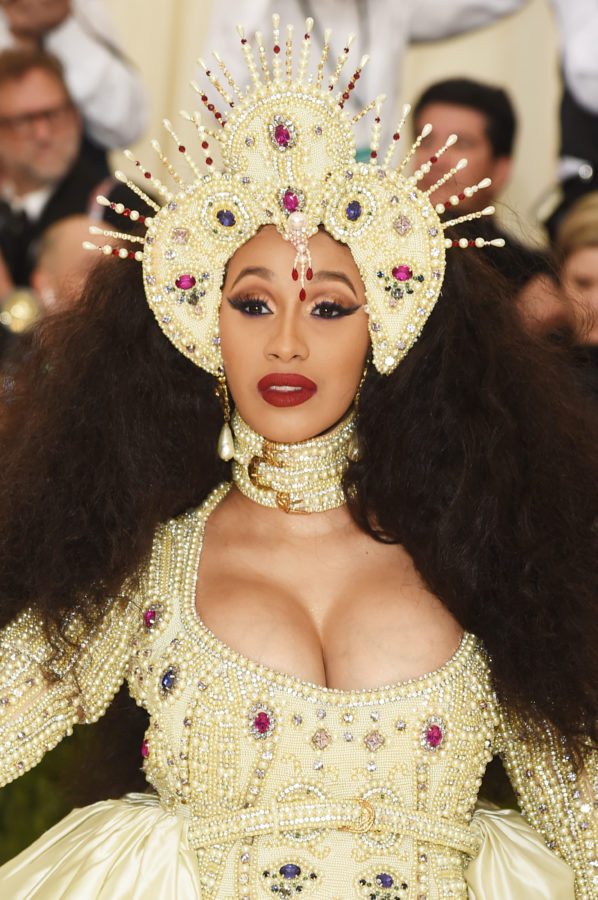 NEW YORK, NY - MAY 07: Cardi B attends the Heavenly Bodies: Fashion & The Catholic Imagination Costume Institute Gala at The Metropolitan Museum of Art on May 7, 2018 in New York City. (Photo by Jamie McCarthy/Getty Images)