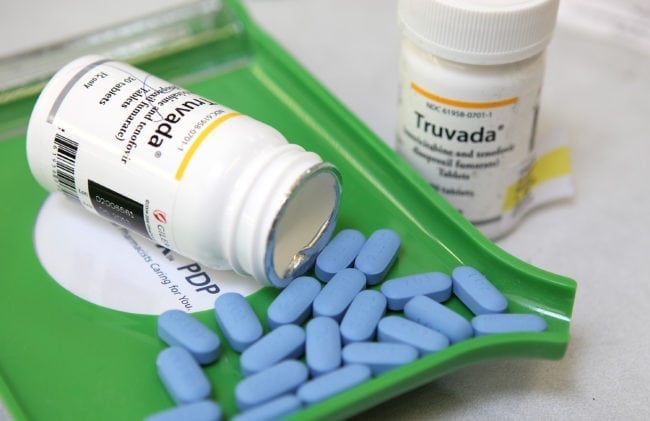 Bottles of antiretroviral drug Truvada are displayed at Jack's Pharmacy on November 23, 2010 in San Anselmo, California. A study published by the New England Journal of Medicine showed that men who took the daily antiretroviral pill Truvada significantly reduced their risk of contracting HIV.