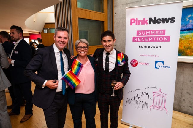 Pink News Summer Reception, Scottish Parliament, Edinburgh.
