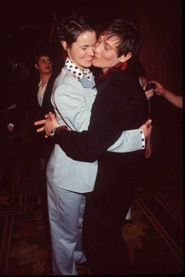 KD Lang and Leisha Hailey at the opening of "Studio 54" in Las Ve...