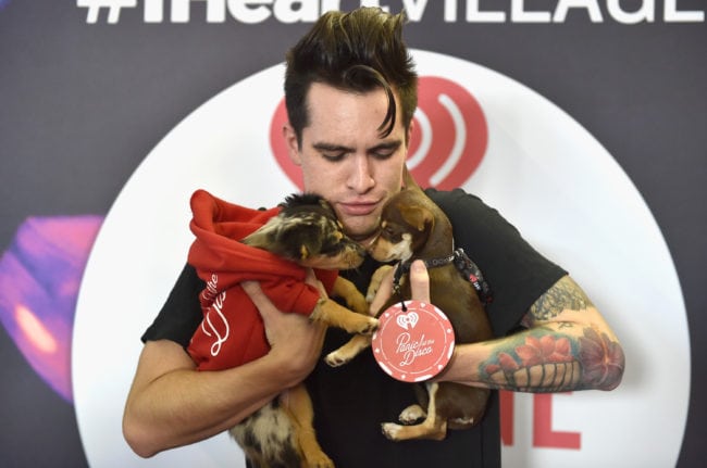 Brendon Urie of Panic! at the Disco attends the 2016 Daytime Village at the iHeartRadio Music Festival at the Las Vegas Village on September 24, 2016 in Las Vegas, Nevada.  (David Becker/Getty for iHeartMedia)
