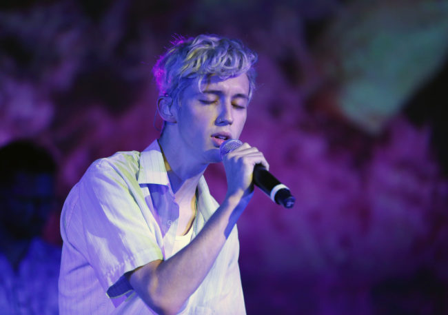 LOS ANGELES, CA - AUGUST 08: Troye Sivan performs onstage during Capitol Music Group's 5th annual Capitol Congress Premieres new music and projects for industry and media at Arclight Cinemas Hollywood on August 8, 2018 in Los Angeles, California. (Photo by Rich Polk/Getty Images for Capitol Music Group)