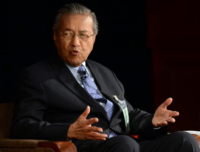 Malaysian Prime Minister Mahathir bin Mohamad 