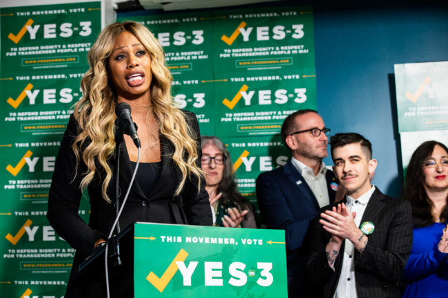 Best LGBT quotes 2018: Laverne Cox campaigns during the US midterm election