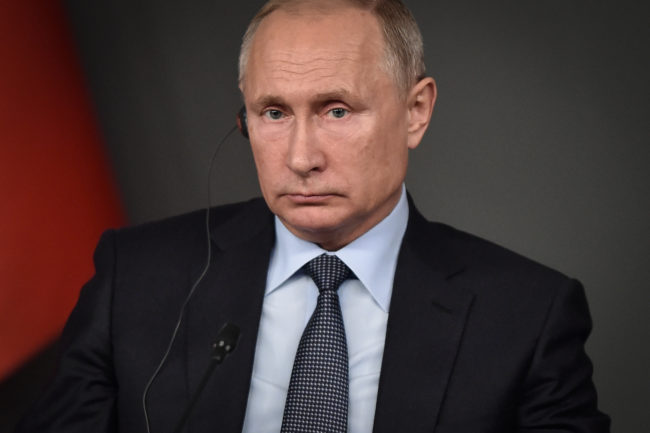 Russian President Vladimir Putin on October 27, 2018