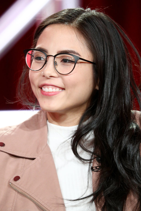 Actor/executive producer Anna Akana speaks onstage during the YouTube portion of the 2018 Winter Television Critics Association Press Tour