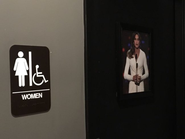 The gender bathroom sign at Dacosta’s Pizza Bakery