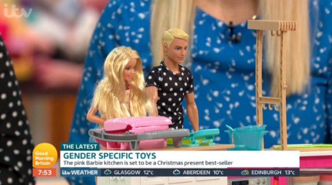 Barbie and Ken dolls on Good Morning Britain