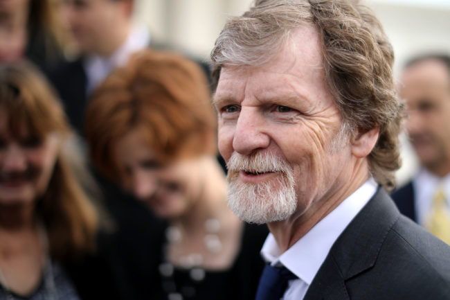 US baker Jack Phillips, who is suing after he refused to make a trans customer a cake