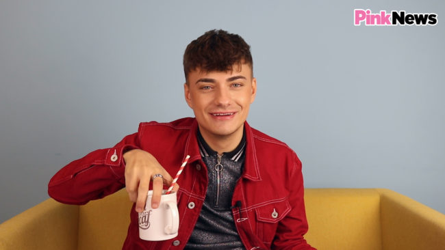 The Circle's Freddie Bentley chats on the PinkNews sofa
