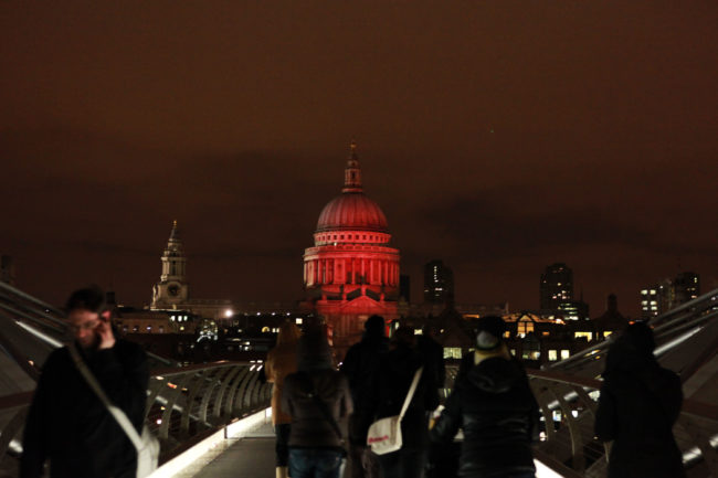  HIV campaign: London's iconic St. Paul's Cathedral turns Red on World AIDS Day 2010