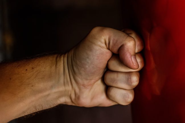 A stock photo of a man's fist