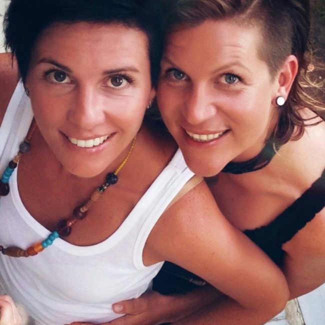 A Facebook photo of Nicole Kopaunik and Daniela Paier, who live in south Austria