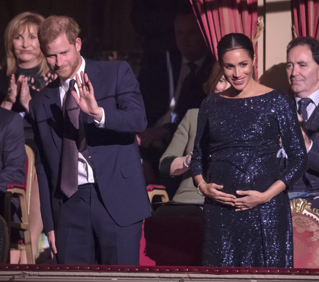 Prince Harry and Meghan Markle attend the Cirque du Soleil Premiere Of "TOTEM" at Royal Albert Hall on January 16, 2019 in London, England