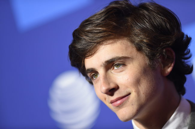 Spotlight award recipient actor Timothee Chalamet arrives for the 30th Annual Palm Springs International Film Festival Awards Gala at the Convention Centre in Palm Springs on January 3 2019