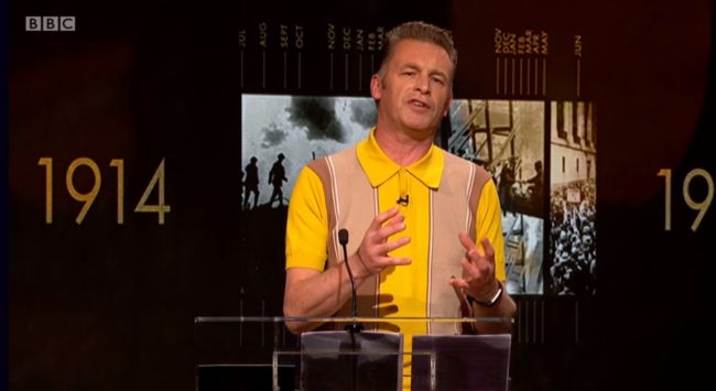 TV presenter Chris Packham gave a passionate speech about Alan Turing on the BBC's Icons series
