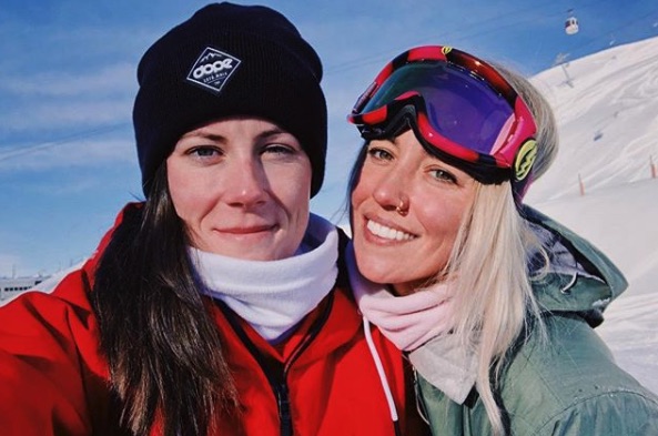 The Grand Tour's lesbian test driver Abbie Eaton (left) and her girlfriend 