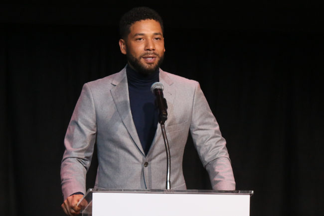 Jussie Smollett speaks at the Children's Defense Fund California's 28th Annual Beat The Odds Awards at Skirball Cultural Center on December 6, 2018 in Los Angeles, California.