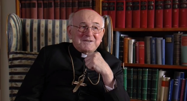Cardinal Brandmüller who has called for bishops to stop the spread of the "homosexual agenda." 