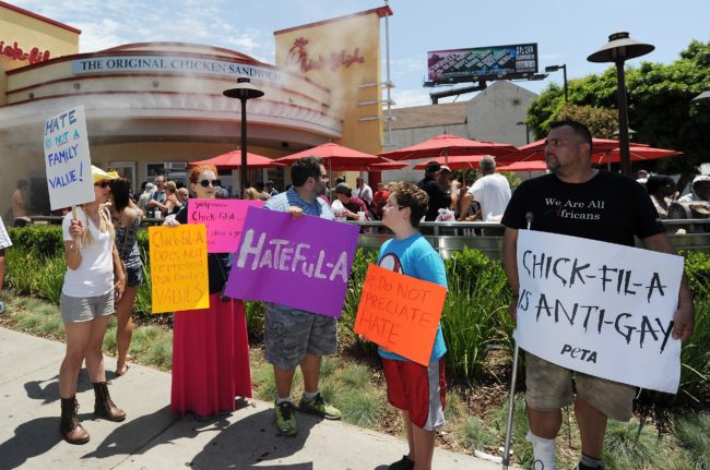 Chick-fil-A protestors