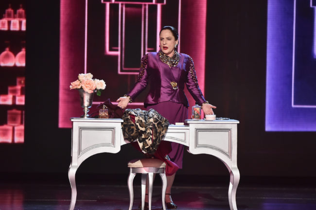 Pose season 2: Patti LuPone performs with the cast of 'War Paint' onstage during the 2017 Tony Awards at Radio City Music Hall on June 11, 2017 in New York City. 