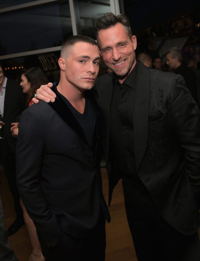 Colton Haynes (L) and Jeff Leatham attend FX Networks celebration of their Emmy nominees in partnership with Vanity Fair at Craft on September 16, 2017 in Century City, California.